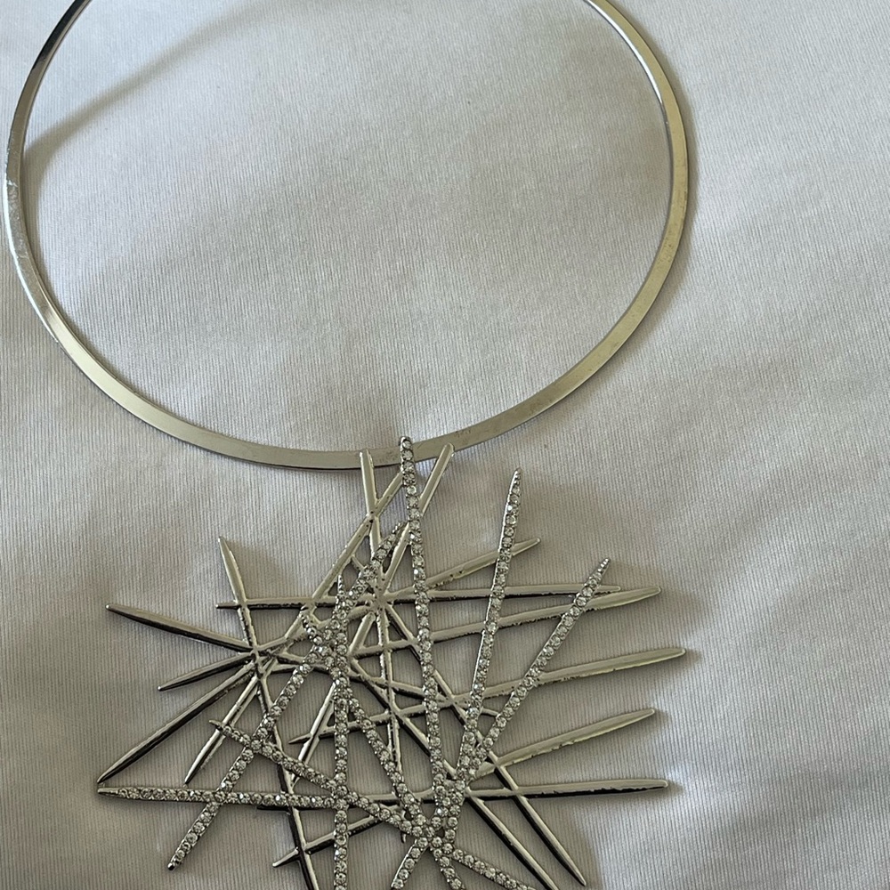 Sassy Jones Origami Silver Necklace - Picture 3 of 4